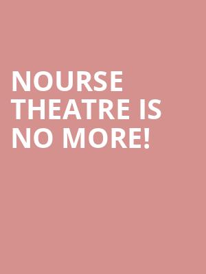 Nourse Theatre is no more